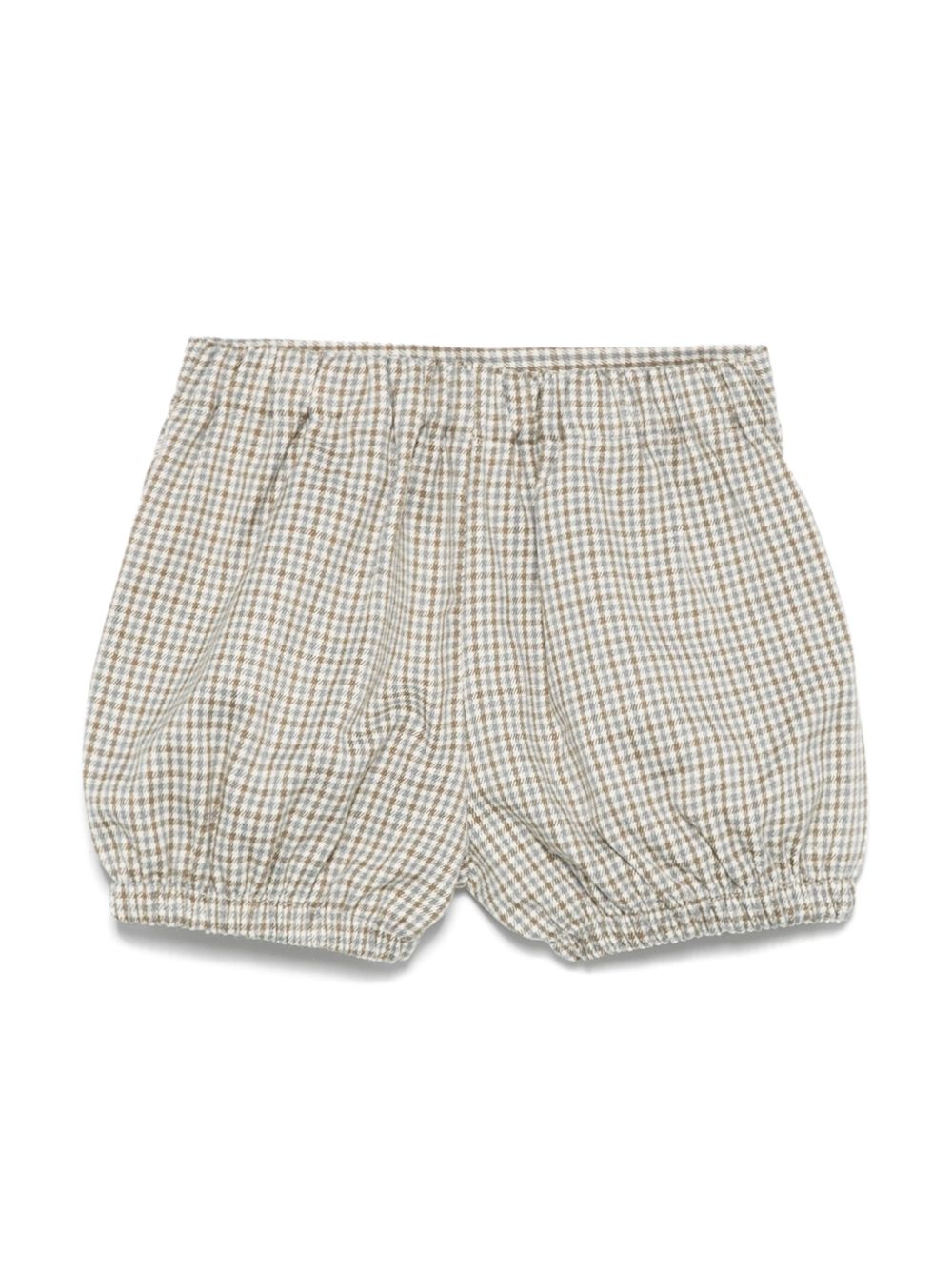 Le Bebé Enfant Shorts met pied-de-poule print - Beige