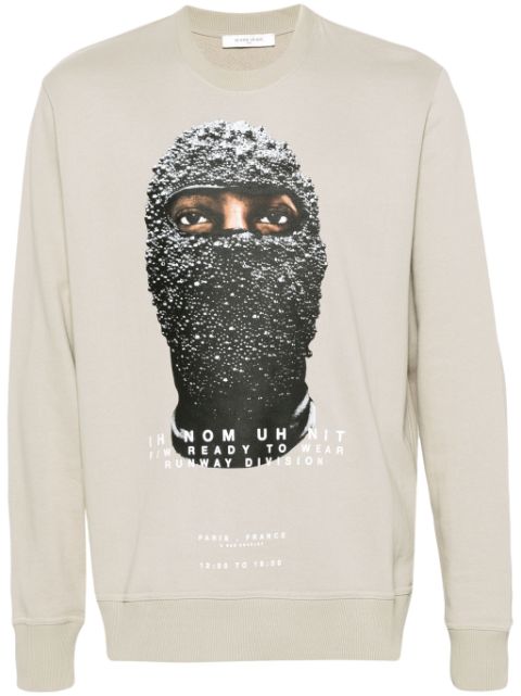 Ih Nom Uh Nit Black Mask-print sweatshirt