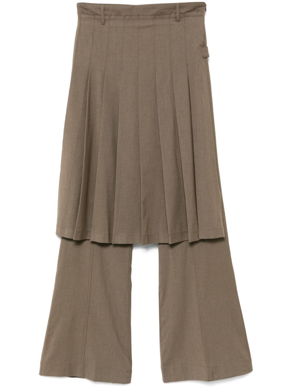 Shop Rokh Pleated Trousers In Green