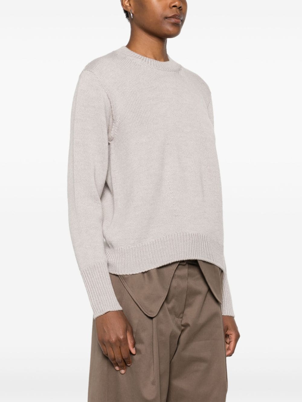 Shop Zanone Virgin Wool Sweater In Grey