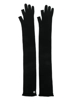 Rick Owens リブ手袋 | ブラック | FARFETCH JP