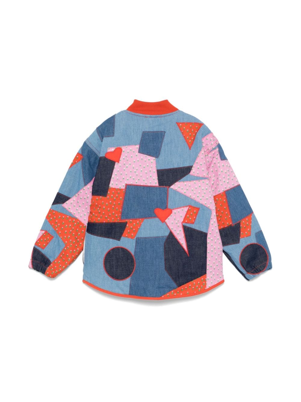 Stella McCartney Kids patchwork jacket - Blauw