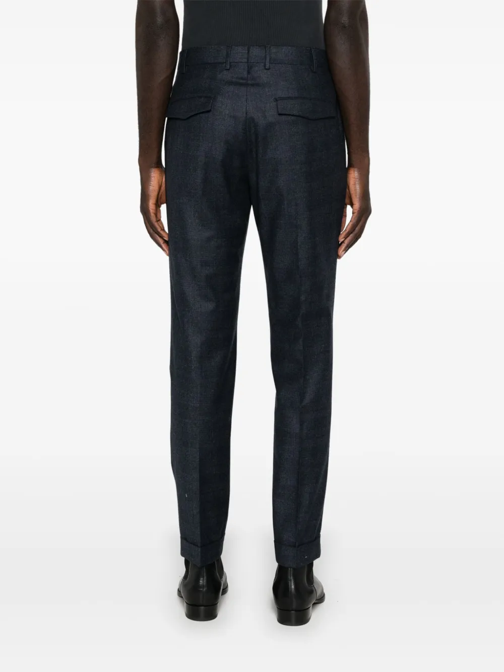 PT Torino Geruite broek Blauw