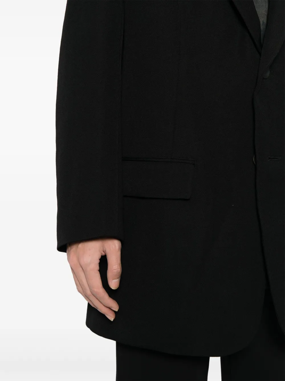 Yohji Yamamoto Panelled Blazer In Black