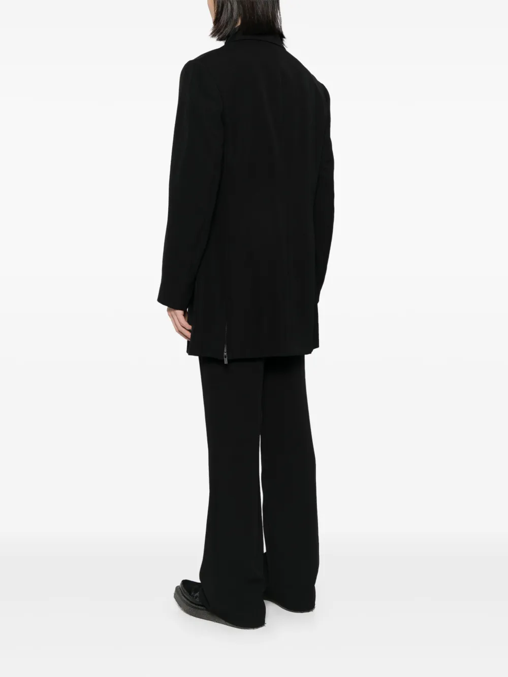 Yohji Yamamoto Panelled Blazer In Black
