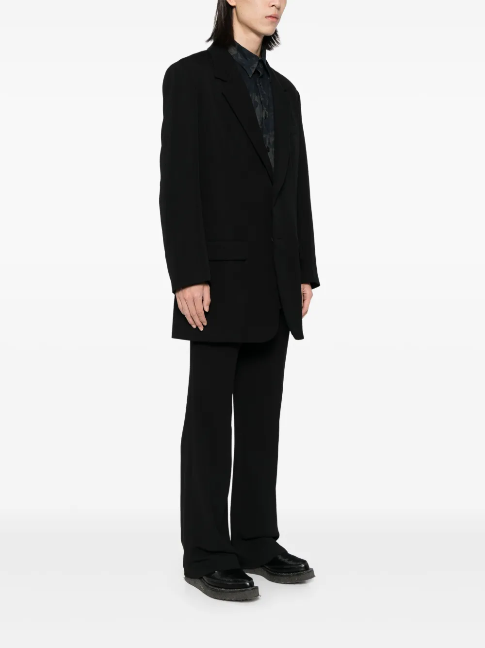 Yohji Yamamoto Panelled Blazer In Black