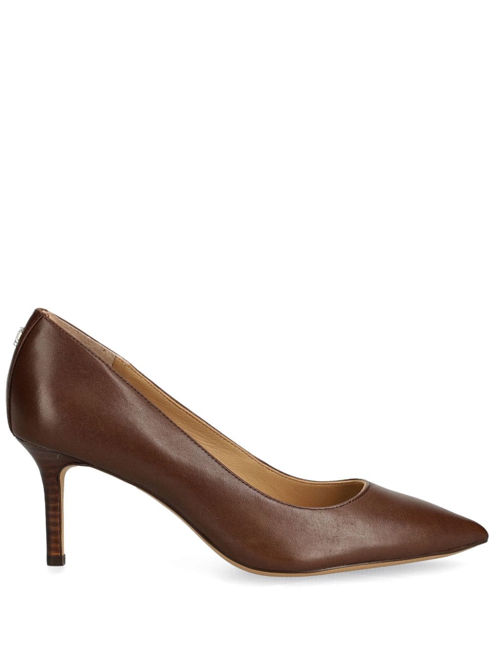 Lauren Ralph Lauren 70mm leather pums Brown