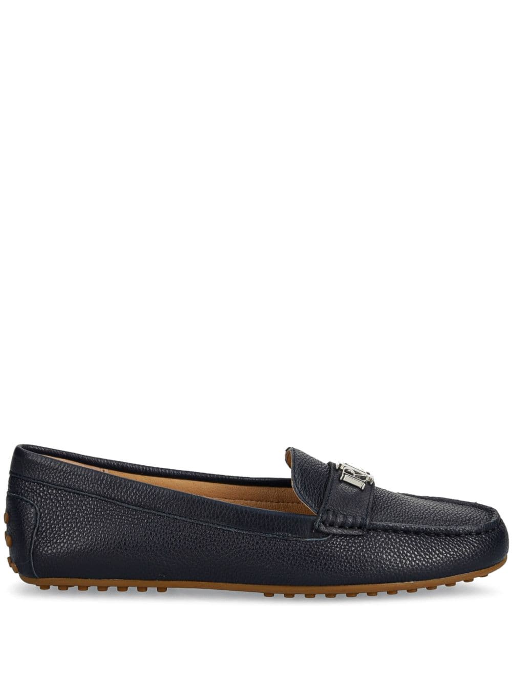 Lauren Ralph Lauren Barnsbury Leather Driving Shoes In Blau