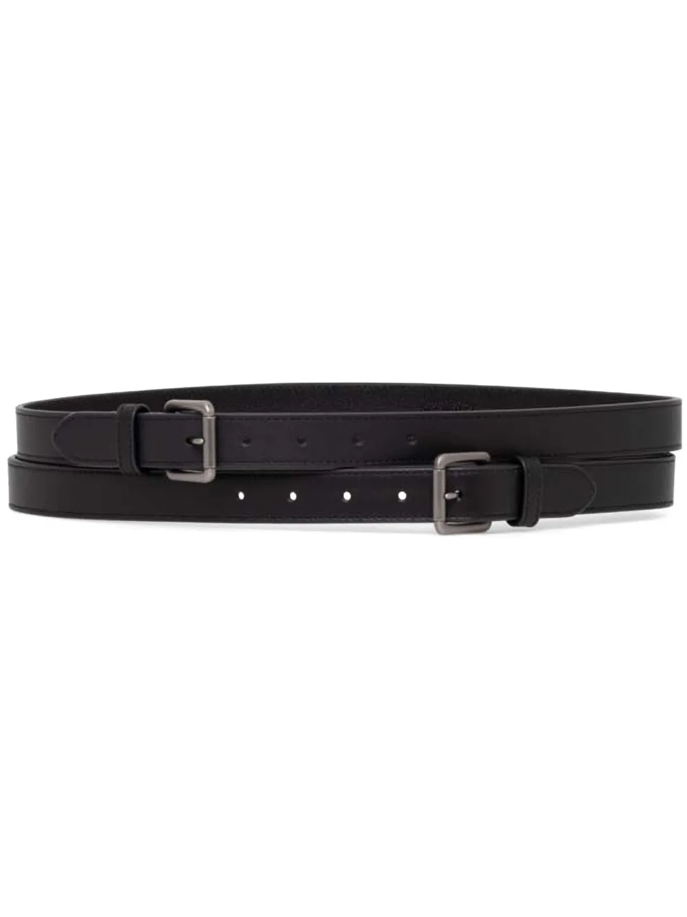Lauren Ralph Lauren Leren riem Zwart