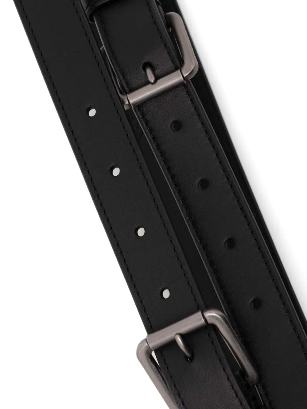 Lauren Ralph Lauren leather belt - Zwart