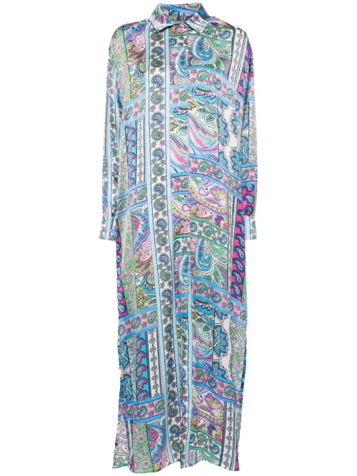 Robe mi-longue boutonnée - Bambah - Modalova