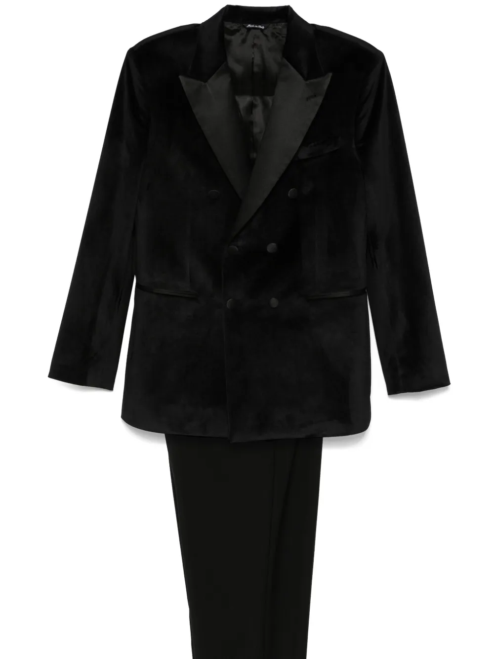 Reveres 1949 double-breasted suit | Black | Image 1