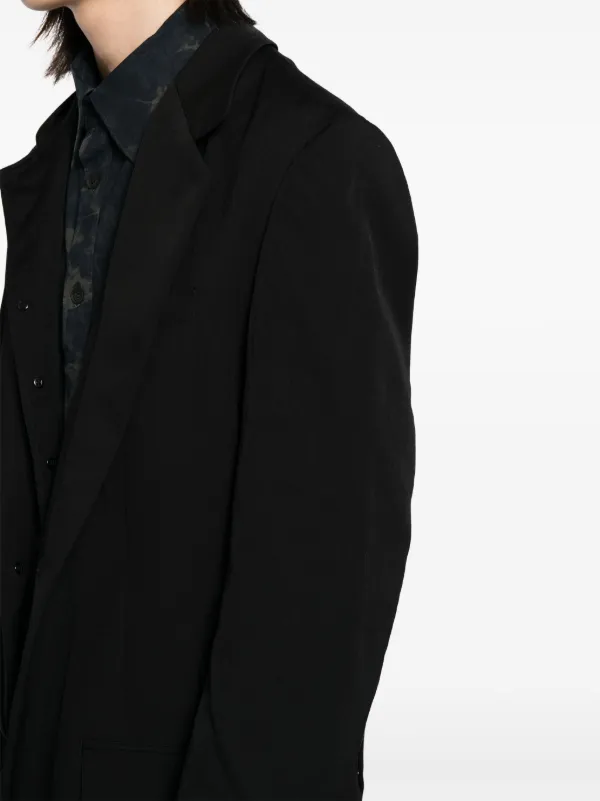 Yohji Yamamoto ギャバジン ジャケット | ブラック | FARFETCH JP