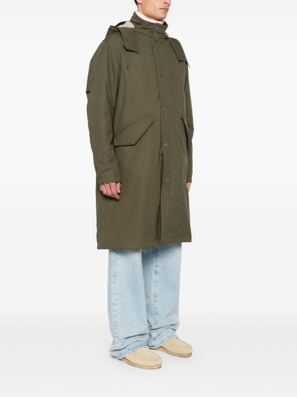 Shop Apc Antonin Parka In Grün