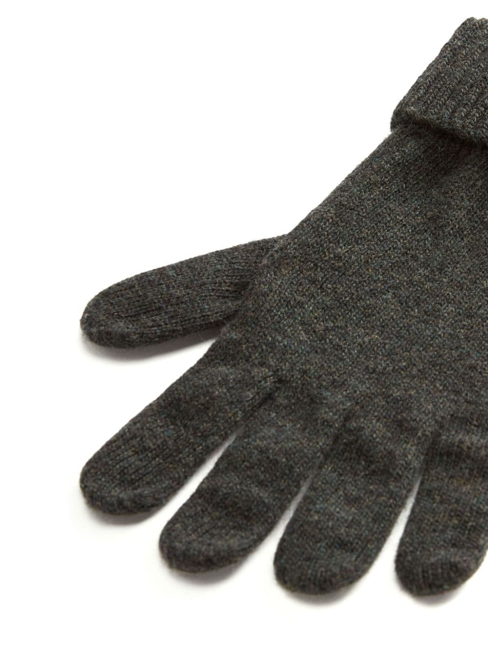 Woolrich logo-appliqué wool gloves - Groen