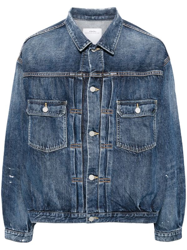 Visvim button-up Denim Jacket | Blue | FARFETCH AO