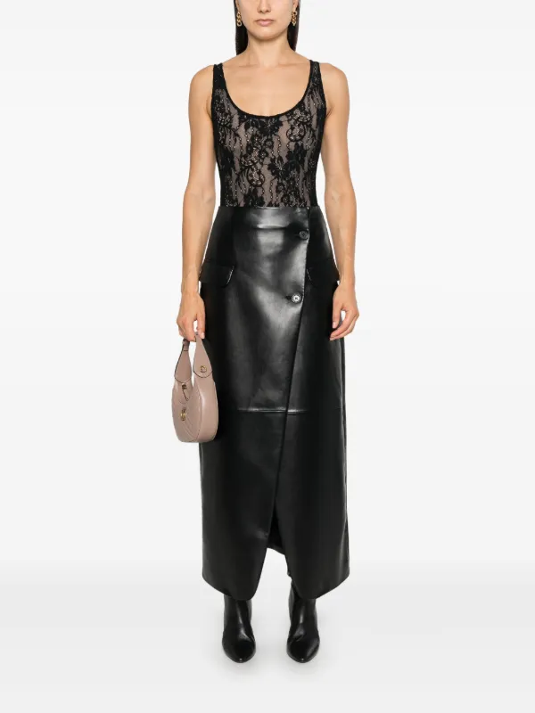 ZIMMERMANN scoop-neck Bodysuit | Black | FARFETCH