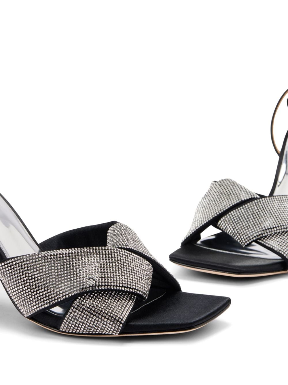 Shop Badgley Mischka 85mm Brinlee Sandals In Black