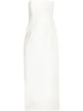 Magda Butrym strapeless midi dress - White