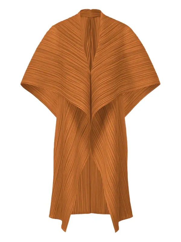 Pleats Please Issey Miyake プリーツ ケープ | ブラウン | FARFETCH JP