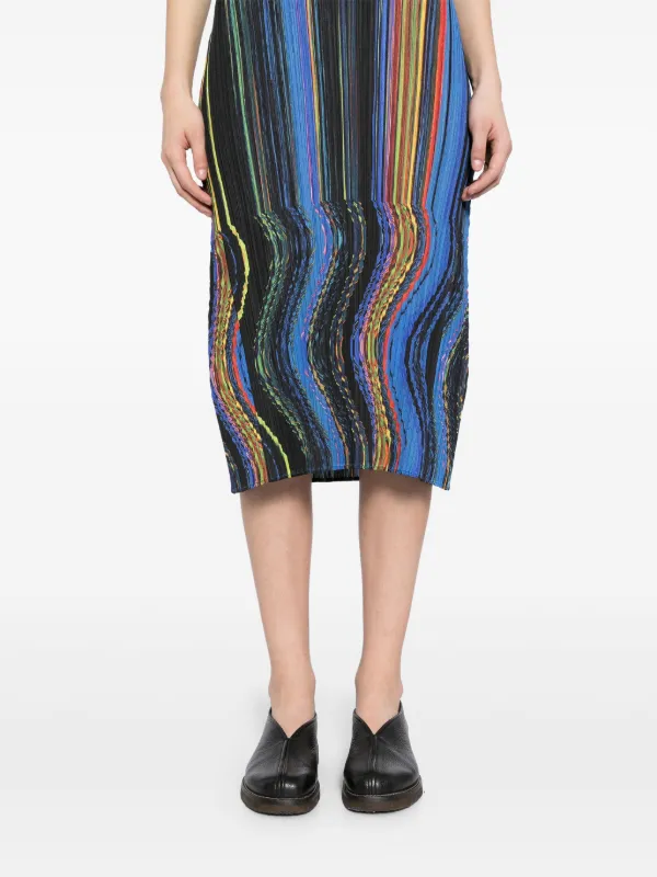 Pleats Please Issey Miyake Warp dress