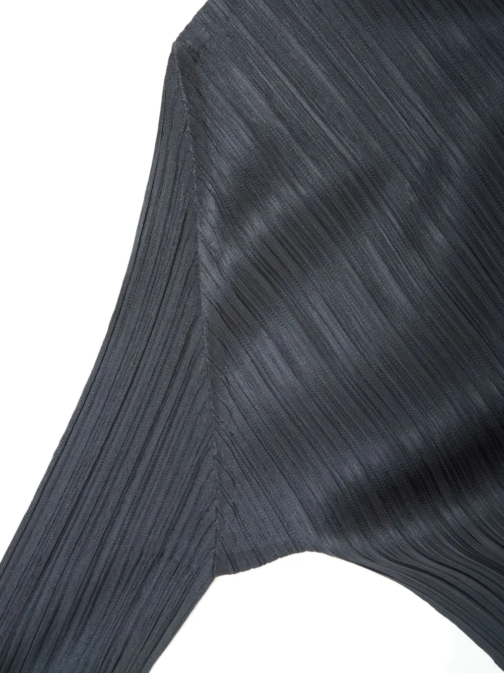 Issey Miyake Pleated High-neck Top In Blue