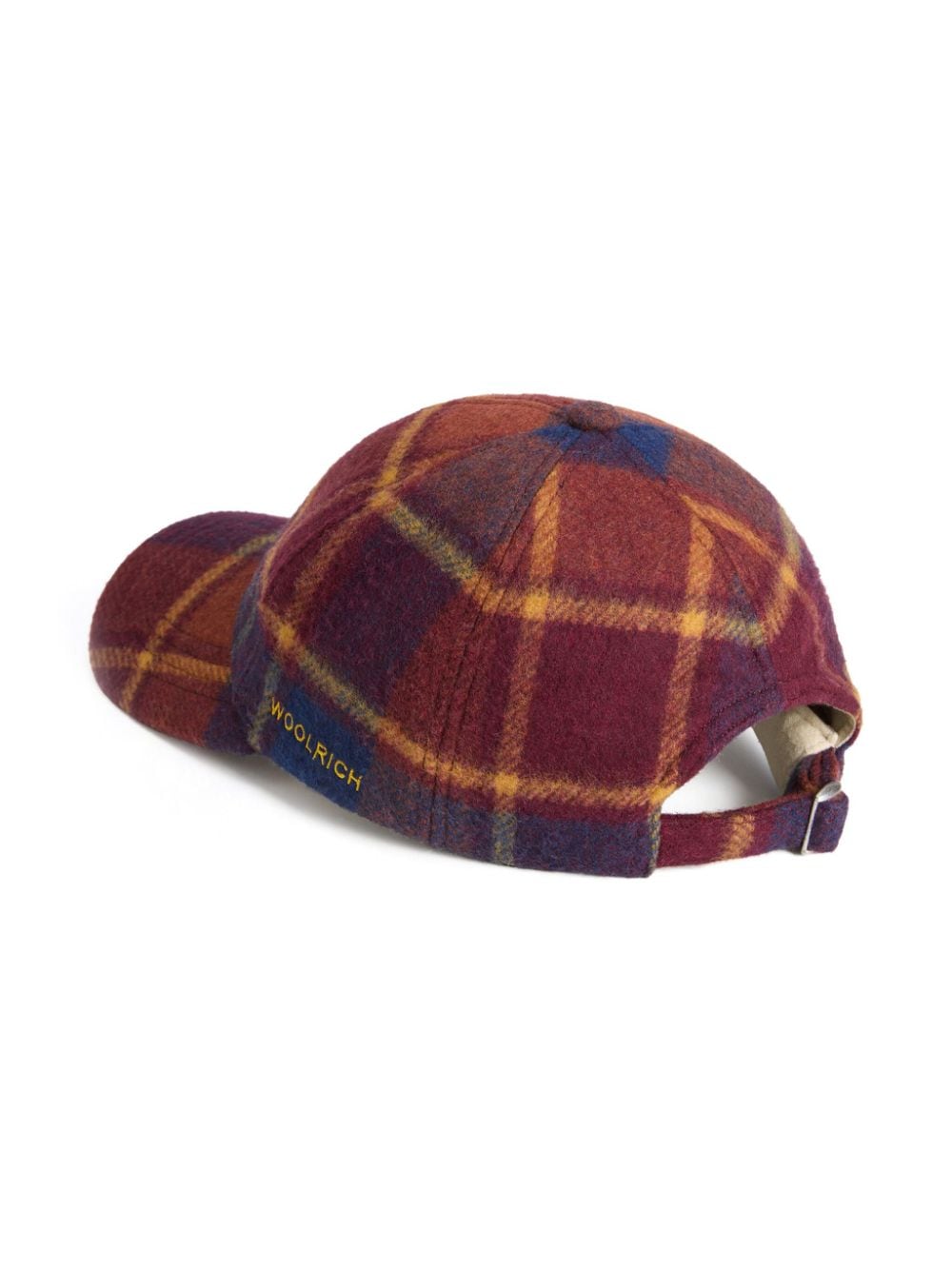 Woolrich Geruite honkbalpet - Rood