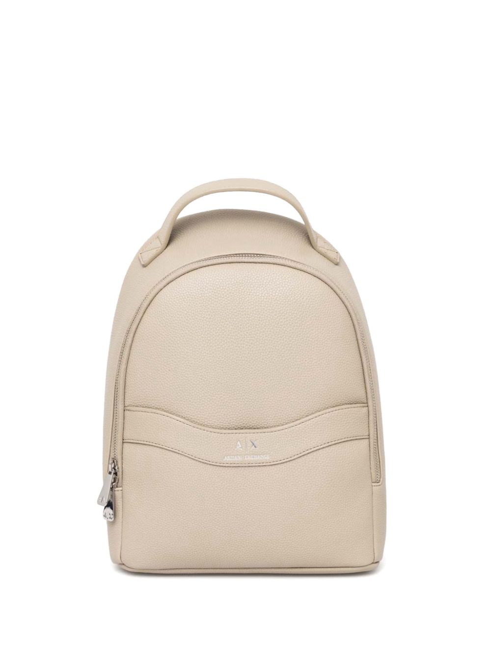 Armani Exchange faux-leather backpack - Neutrals