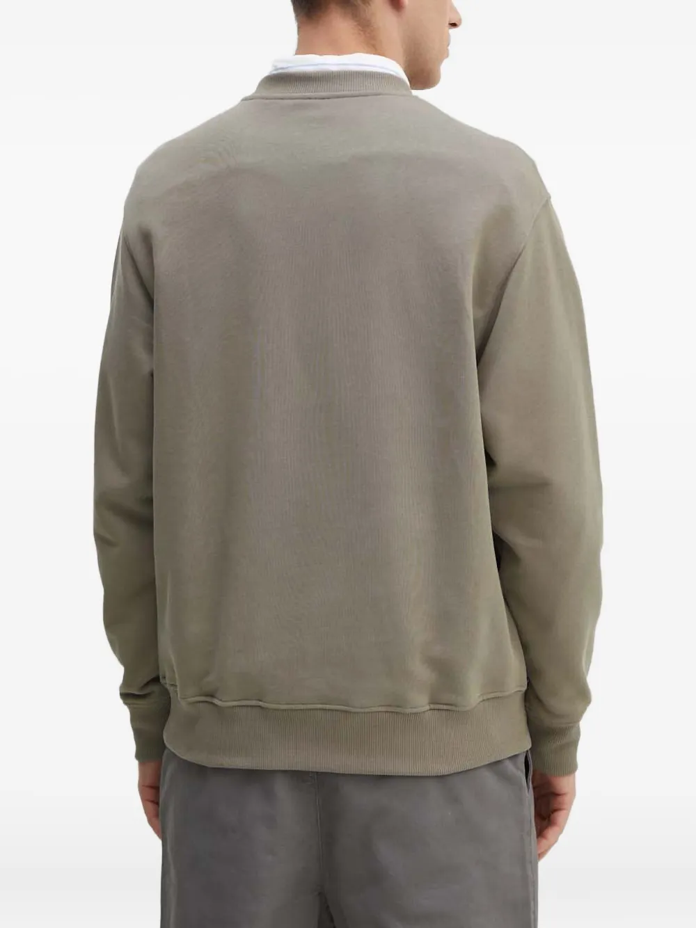 Armani Exchange Sweater met geborduurd logo Beige