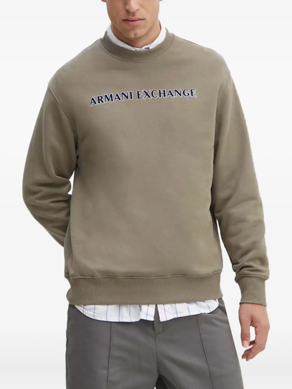 Armani Exchange ロゴ スウェットシャツ - ニュートラル Armani Exchange ロゴ スウェットシャツ - ニュートラル