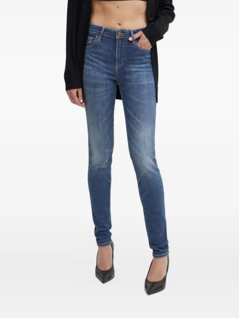 Armani Exchange logo-plaque skinny jeans
