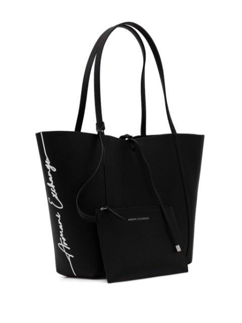 reversible logo tote bag