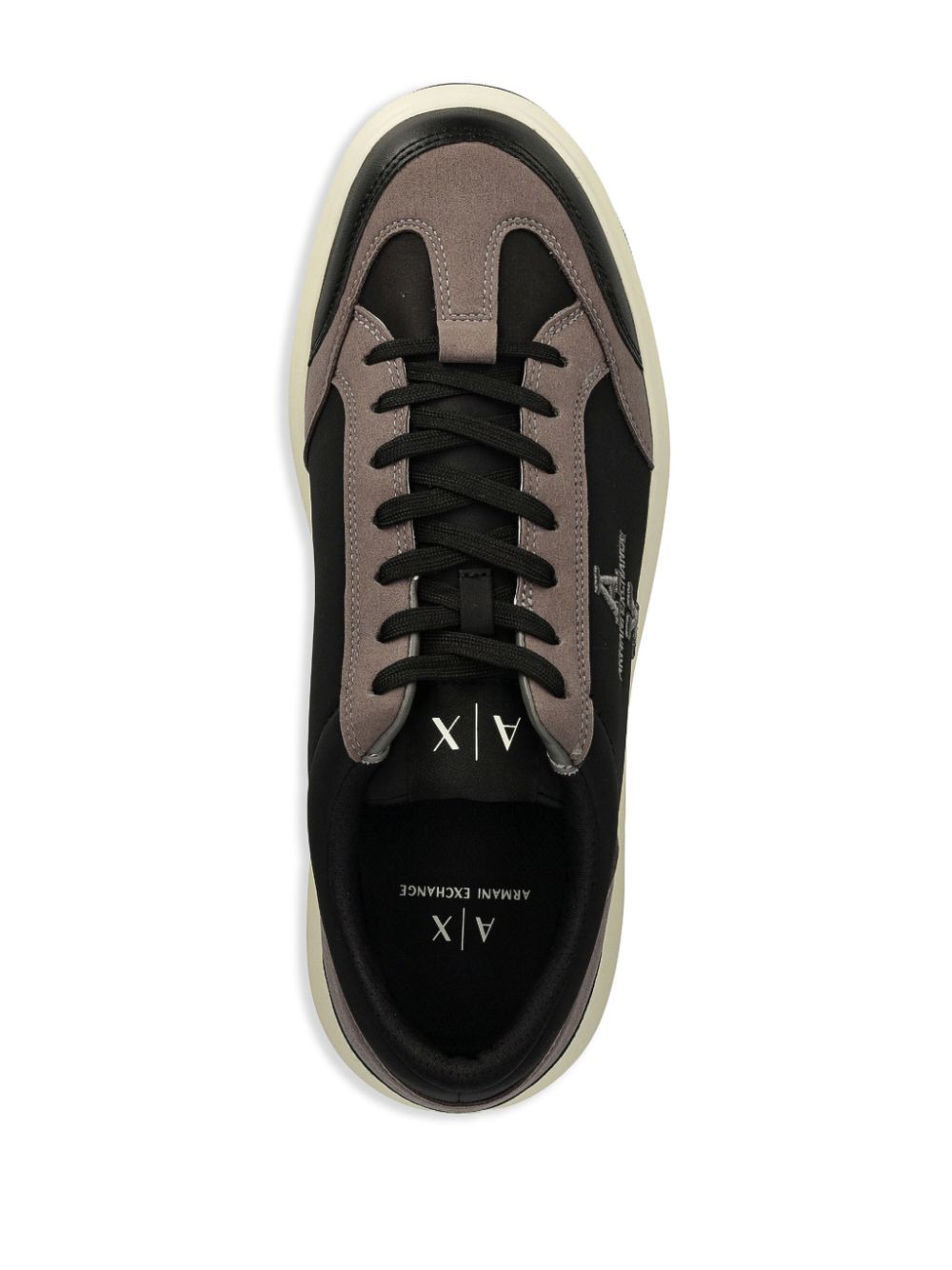 Armani Exchange Venice AX sneakers met geborduurd logo Zwart