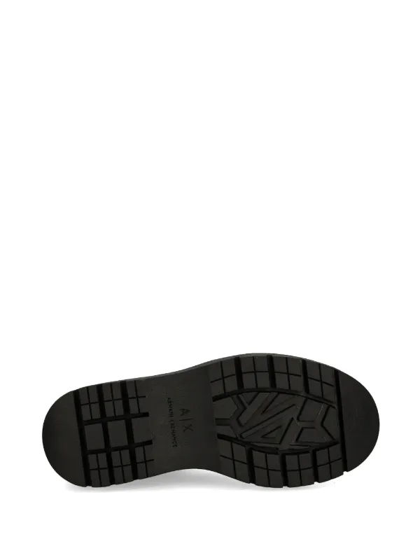 Armani Exchange Leather Boots | Black | FARFETCH