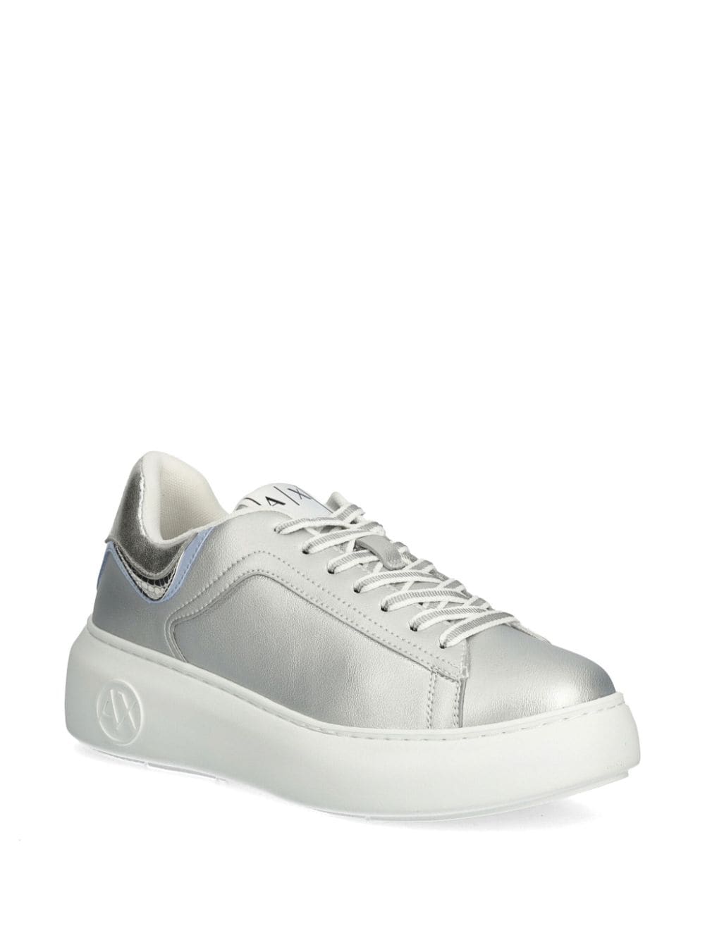 Armani Exchange silver trainers - Zilver