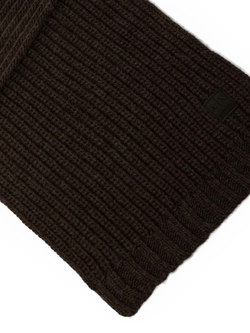 Armani Exchange ribbed scarf - Bruin