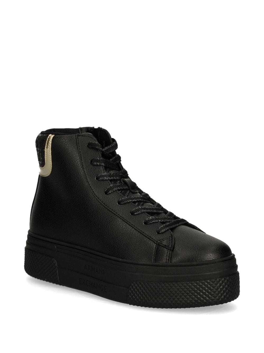 Armani Exchange hi-top trainers - Zwart