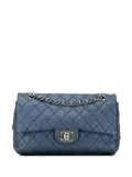 CHANEL Pre-Owned 2008-2009 Medium Classic Caviar Double Flap shoulder bag - Blue