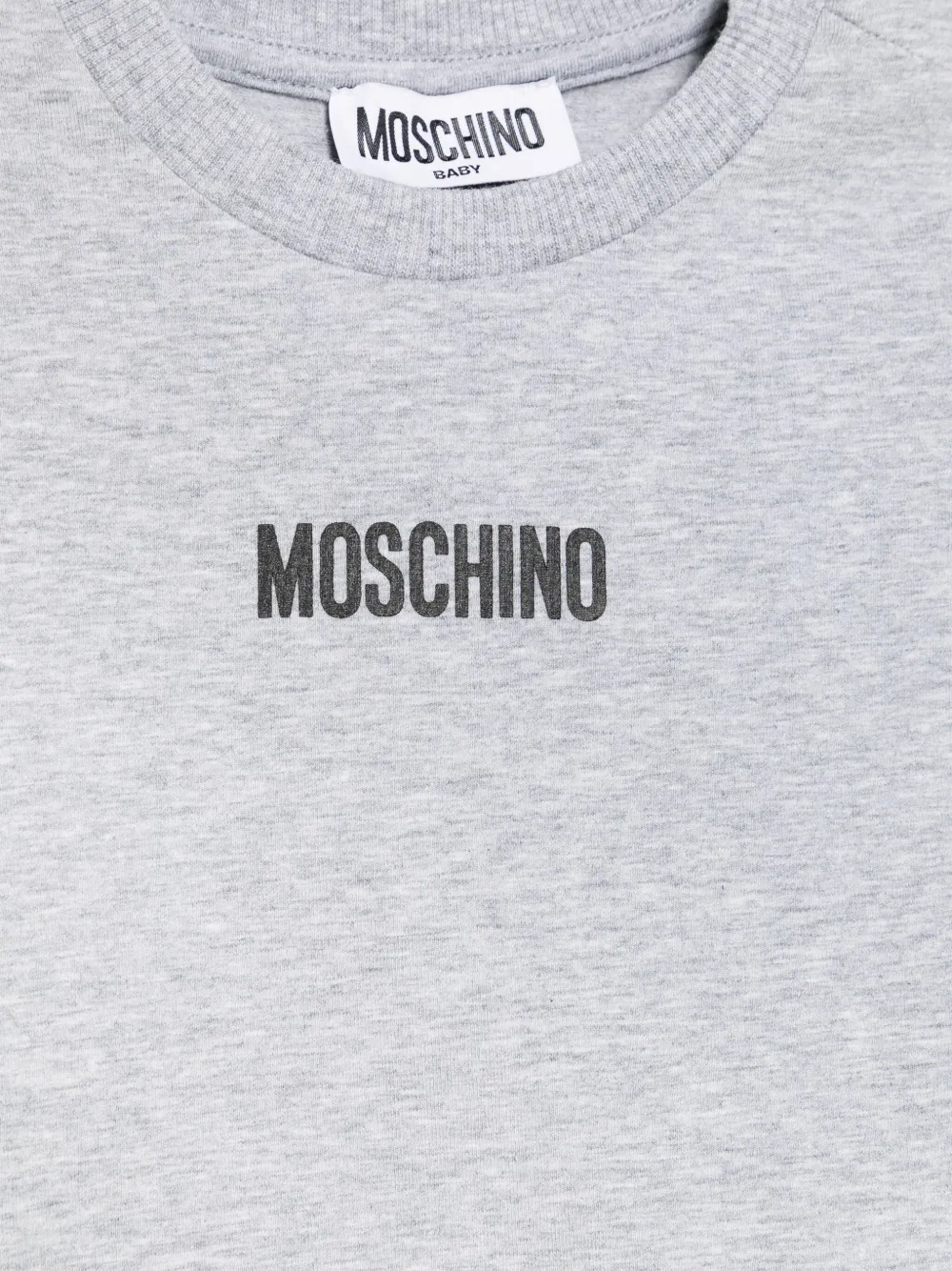 Moschino Kids Tuinbroek met beerprint Blauw