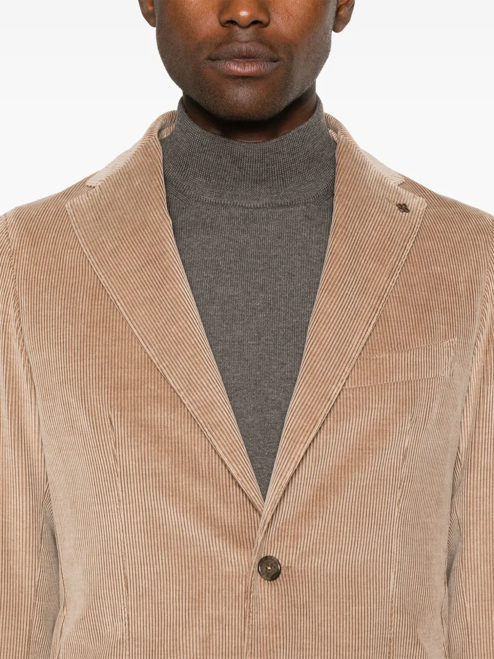 Tagliatore Ribfluwen blazer Bruin