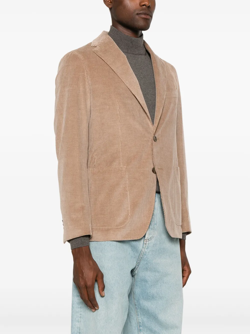 Tagliatore Ribfluwen blazer Bruin
