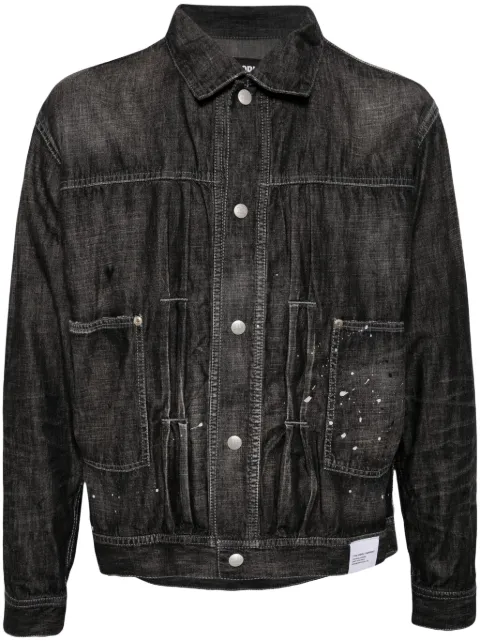 Neighborhood paint-splatter denim jacket