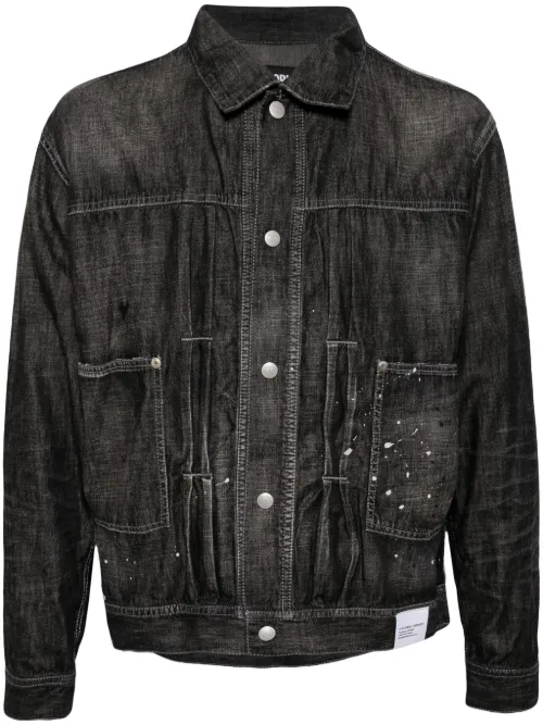Veste en jean à effet taches de peinture - Neighborhood - Modalova