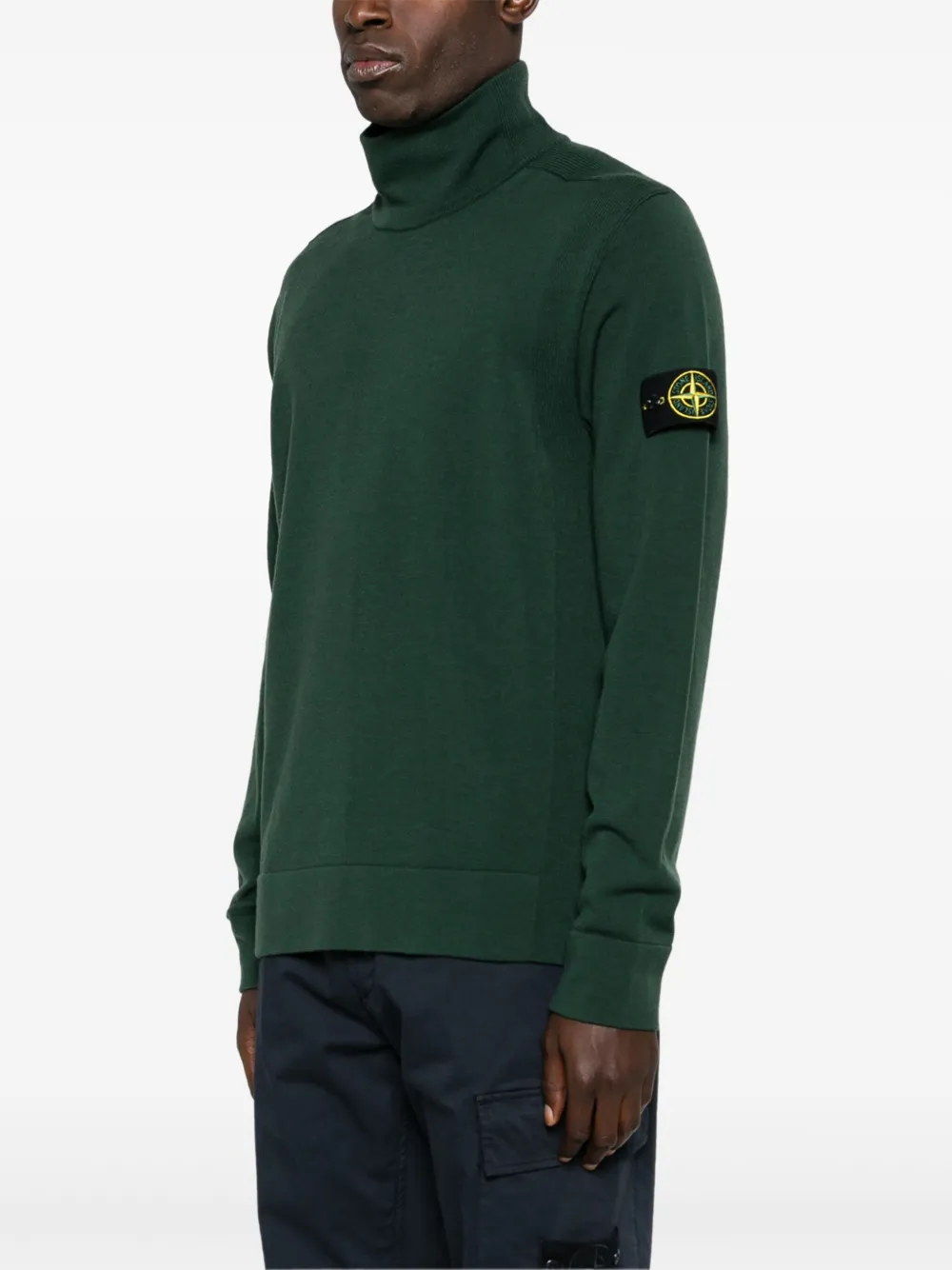 Stone Island Trui met Compass-logopatch Groen