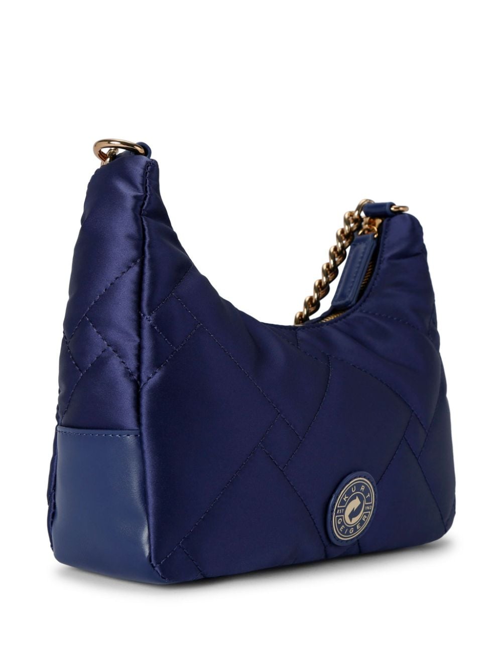 Shop Kurt Geiger Quilted Cross Body Bag In Blue