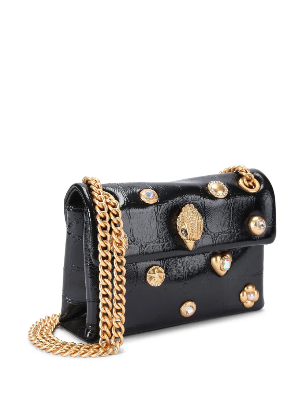 Kurt Geiger London Mini Kensington Gems Umhangetasche Schwarz FARFETCH DE