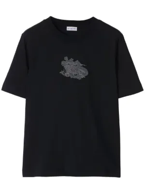 ANINE BING Horse Graphic round-neck T-shirt | Black | FARFETCH