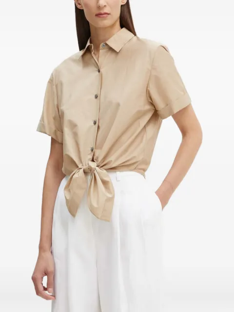 Theory tie-front buttoned shirt