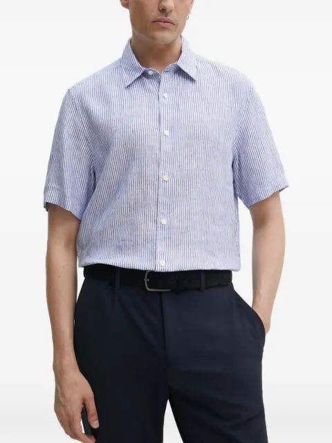 Theory chemise rayée à manches courtes