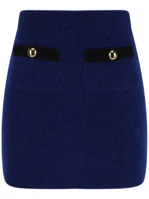 スカート ALESSANDRA RICH Knit midi skirt Blue Alessandra Rich Blue Knit Midi Skirt for Women Online USA at